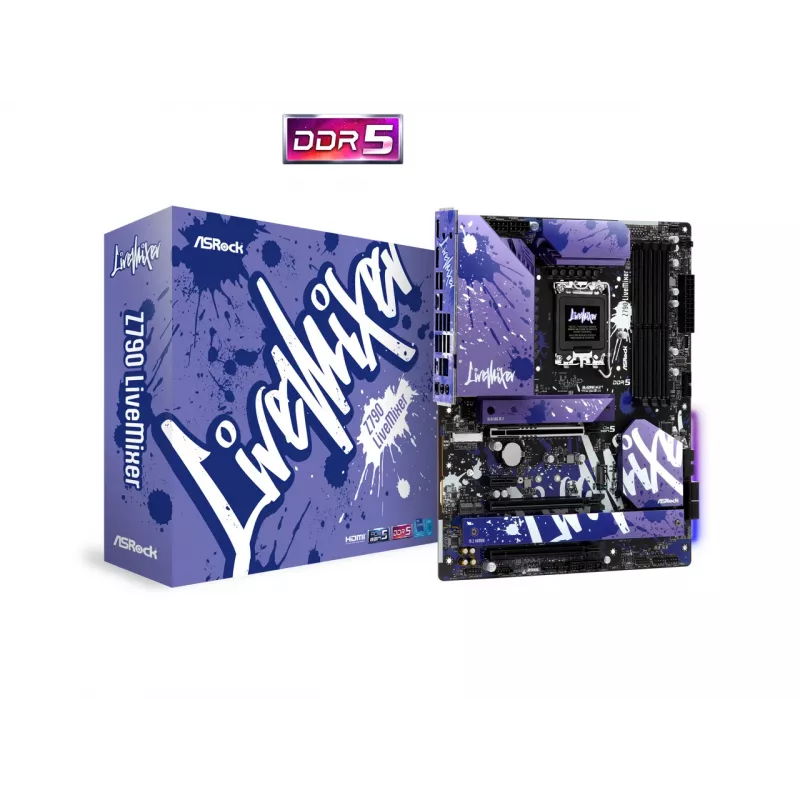 ASRock Z790 LiveMixer ATX LGA1700 DDR5 emaplaat