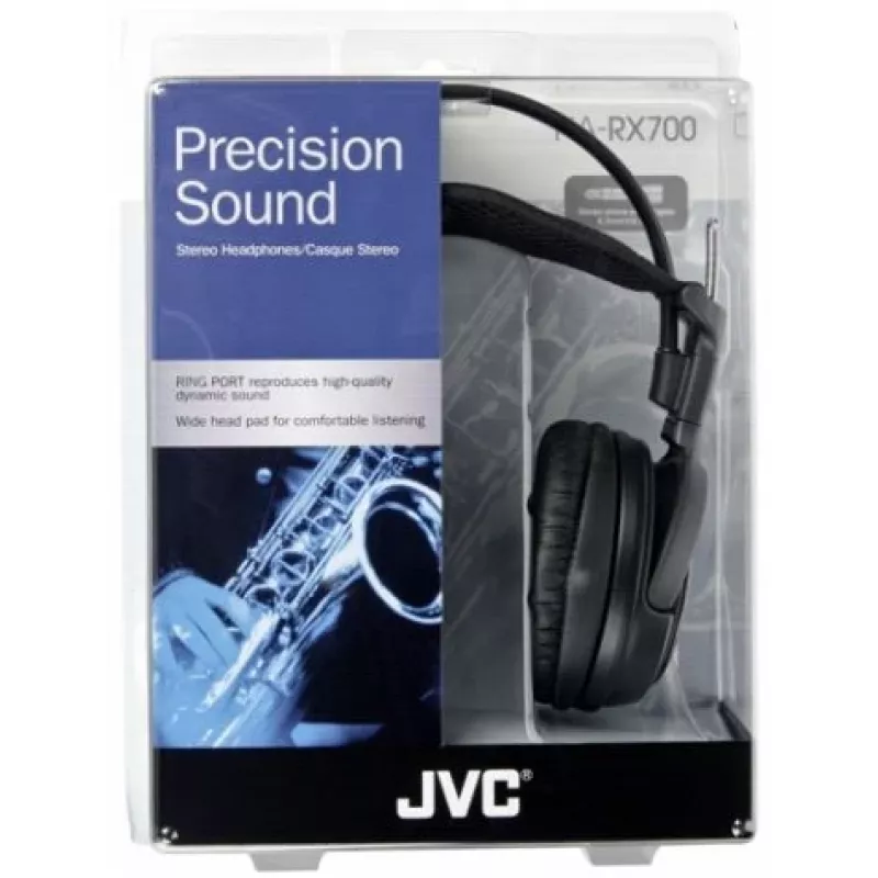JVC HA-RX700 kõrvaklapid, juhtmega, peavõruga, mustad