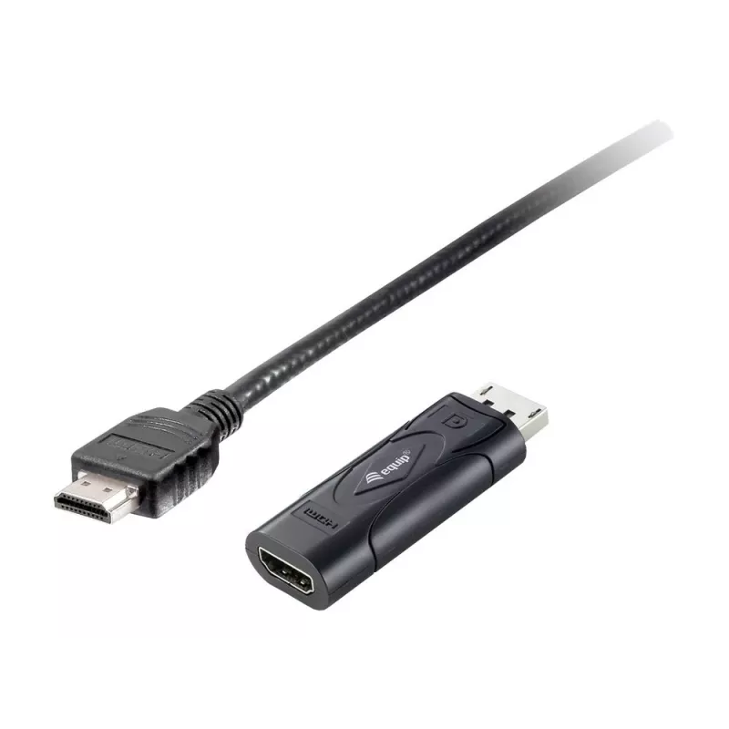 Equip DisplayPort-HDMI-adapter, 0,2 m, DisplayPort, HDMI, isane, emane, 1920 x 1080 pikslit