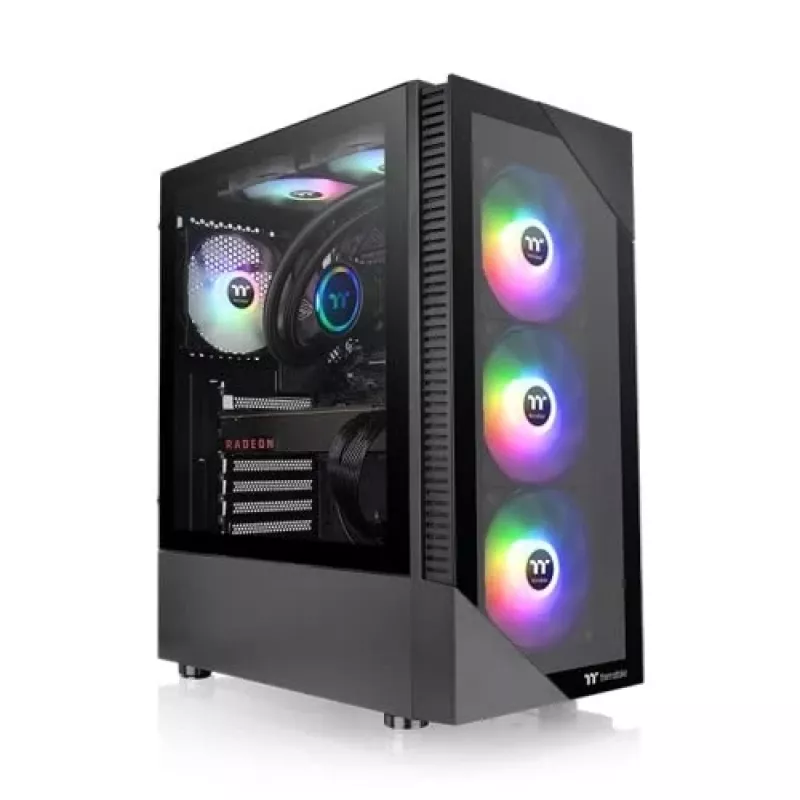 Arvuti korpus Thermaltake View 200 TG ARGB Midi Tower must