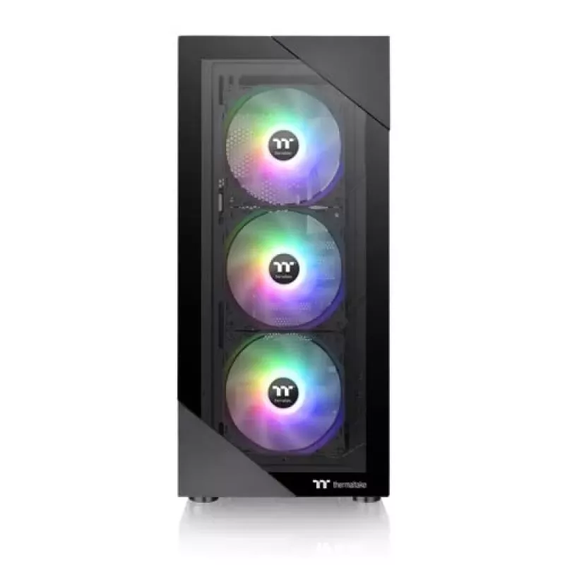 Arvuti korpus Thermaltake View 200 TG ARGB Midi Tower must