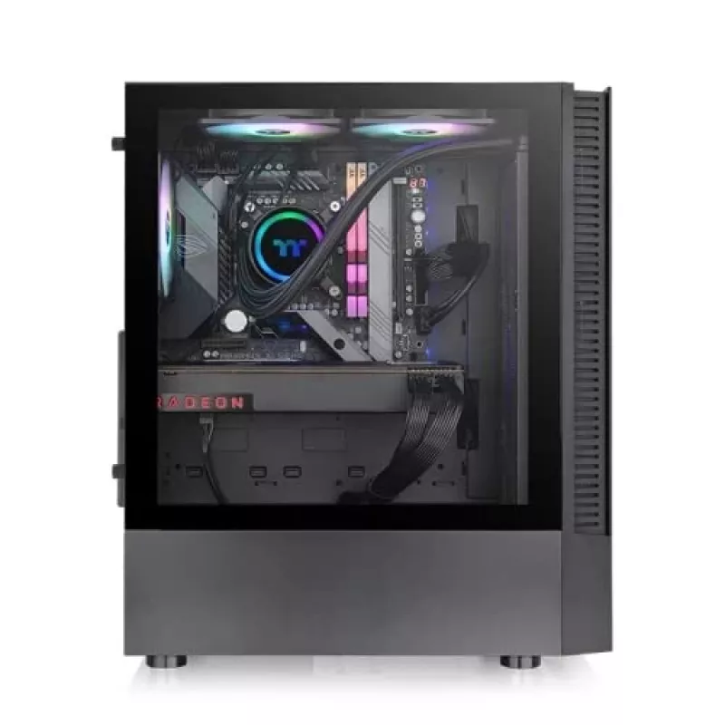 Arvuti korpus Thermaltake View 200 TG ARGB Midi Tower must