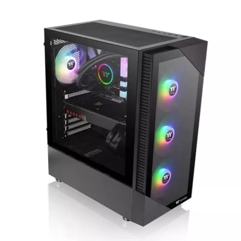 Arvuti korpus Thermaltake View 200 TG ARGB Midi Tower must