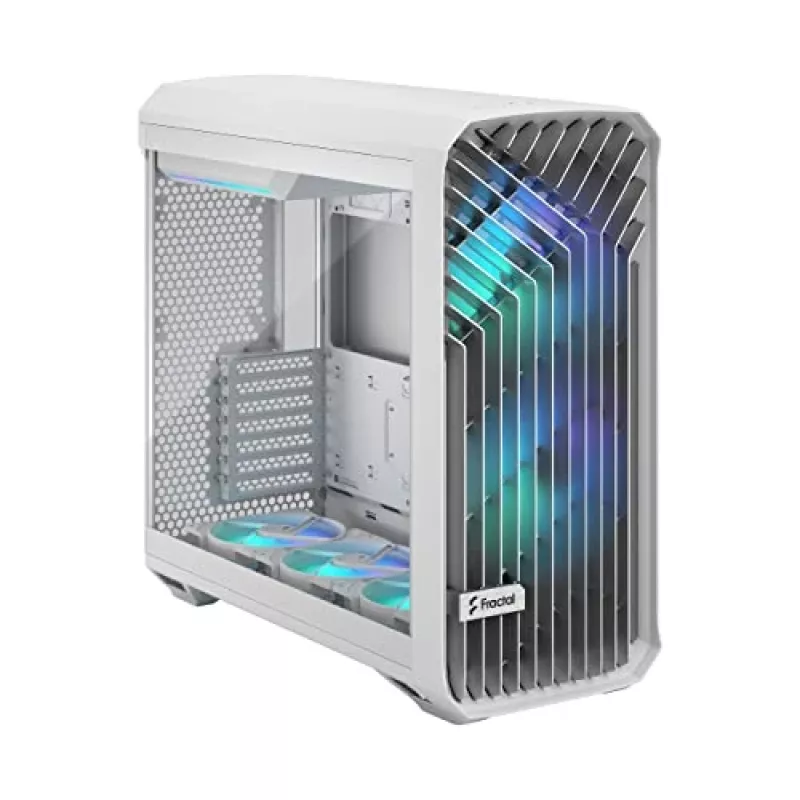 Arvuti korpus Fractal Design Torrent White — toetab ATX, EATX, microATX, ITX; 2x180 mm esiventilaatorit; 2,5-tollised/3,5-tollised pesad