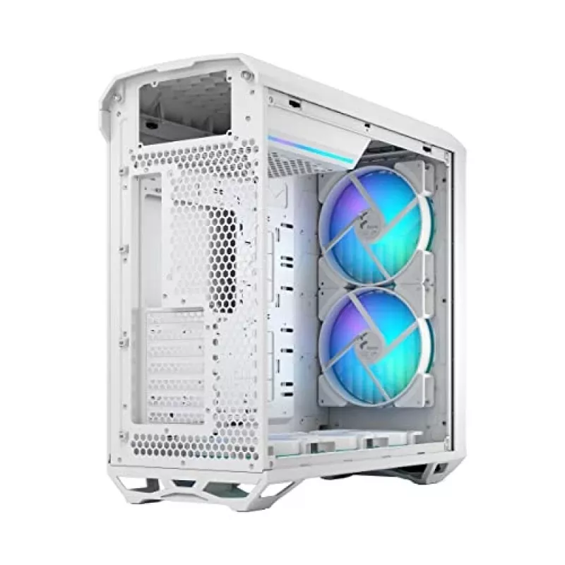 Arvuti korpus Fractal Design Torrent White — toetab ATX, EATX, microATX, ITX; 2x180 mm esiventilaatorit; 2,5-tollised/3,5-tollised pesad