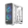 Arvuti korpus Fractal Design Torrent White — toetab ATX, EATX, microATX, ITX; 2x180 mm esiventilaatorit; 2,5-tollised/3,5-tollised pesad