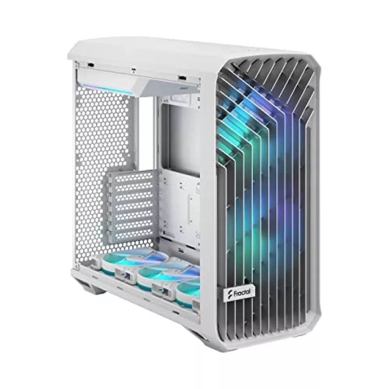 Arvuti korpus Fractal Design Torrent White — toetab ATX, EATX, microATX, ITX; 2x180 mm esiventilaatorit; 2,5-tollised/3,5-tollised pesad