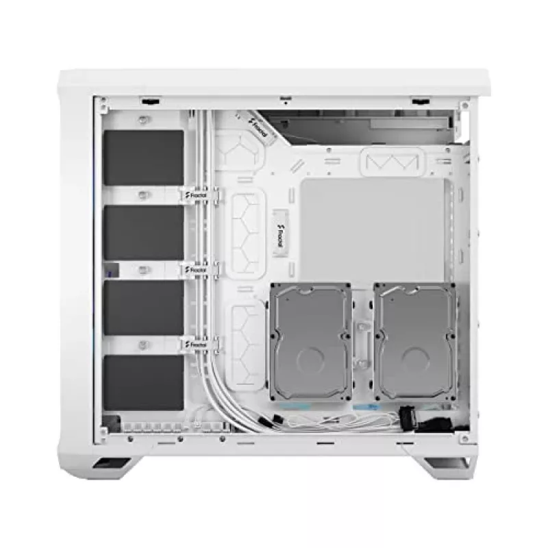 Arvuti korpus Fractal Design Torrent White — toetab ATX, EATX, microATX, ITX; 2x180 mm esiventilaatorit; 2,5-tollised/3,5-tollised pesad
