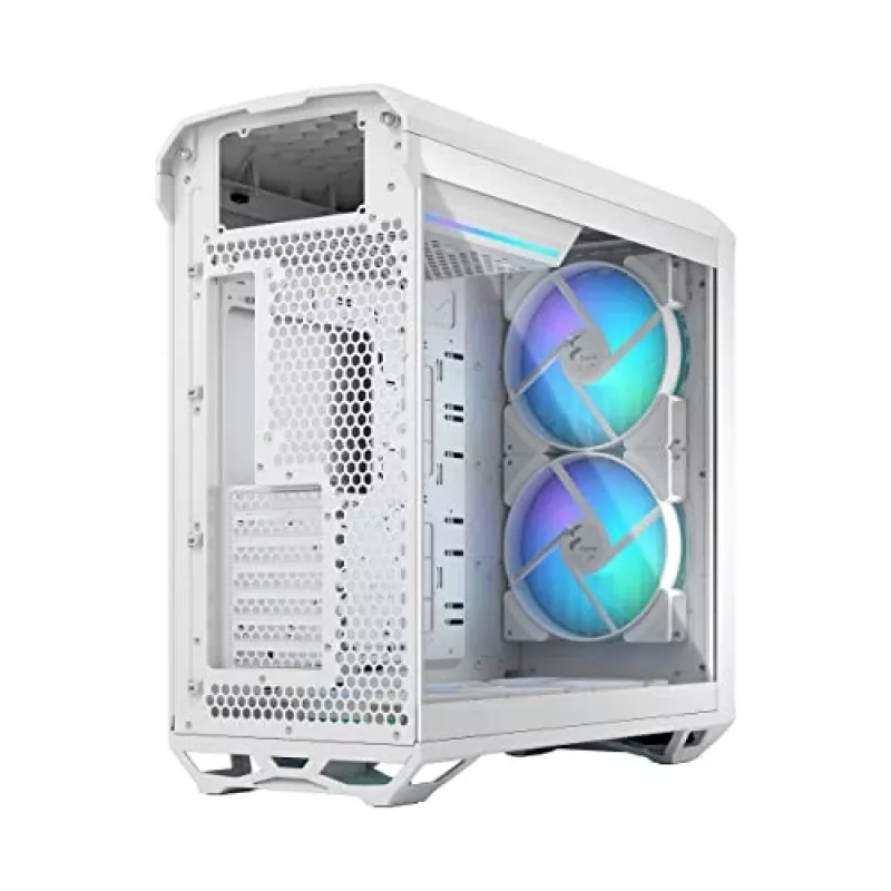 Arvuti korpus Fractal Design Torrent White — toetab ATX, EATX, microATX, ITX; 2x180 mm esiventilaatorit; 2,5-tollised/3,5-tollised pesad