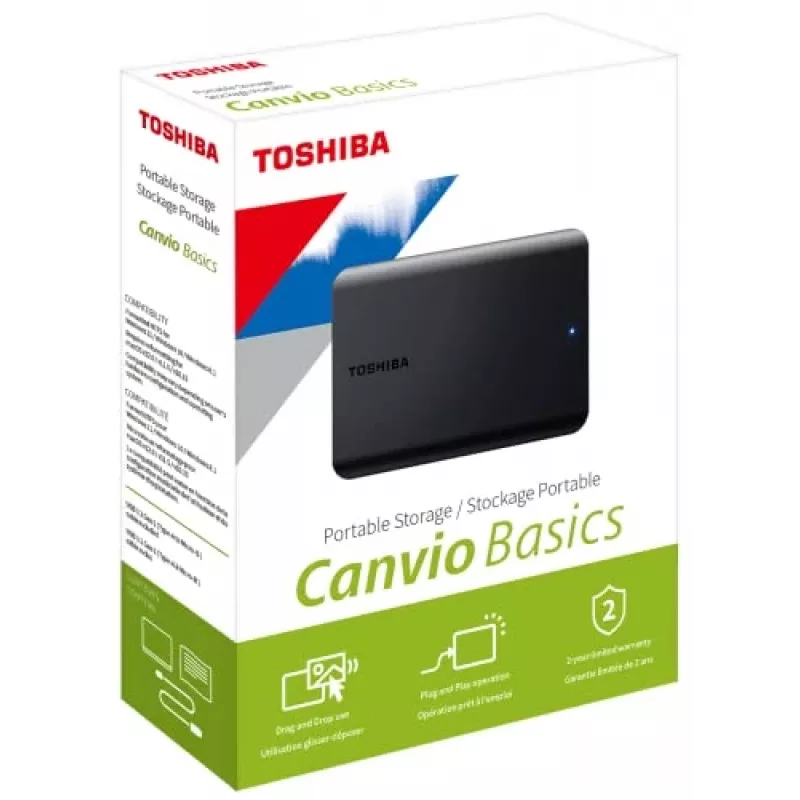 Väline kõvaketas Toshiba 2TB USB 2.0/3.2 Canvio Basics