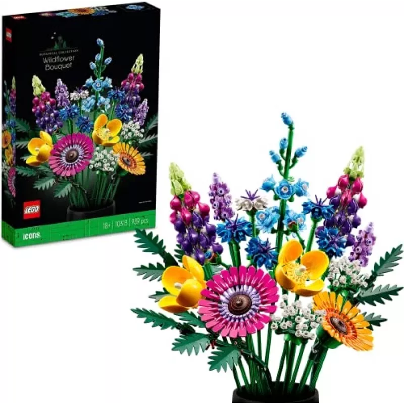 LEGO Icons Metslillede Kimp Komplekt 10313, Mitmevärviline