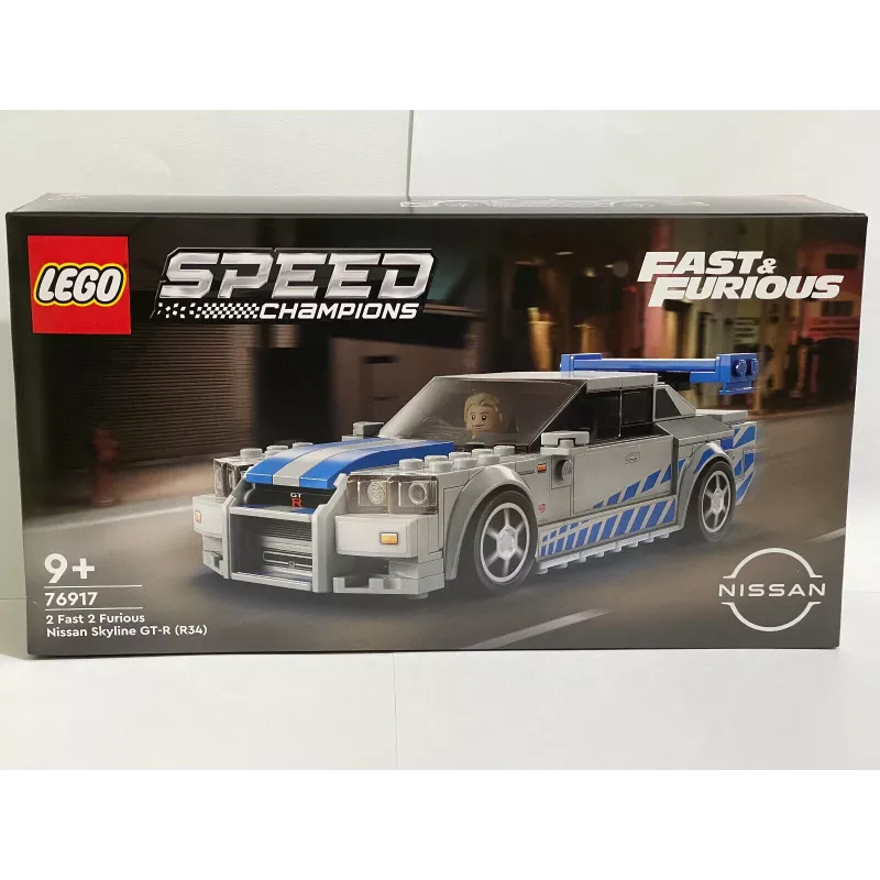 LEGO 76917 Speed Champions 2 Fast 2 Furious Nissan Skyline GT-R (R34) mänguauto