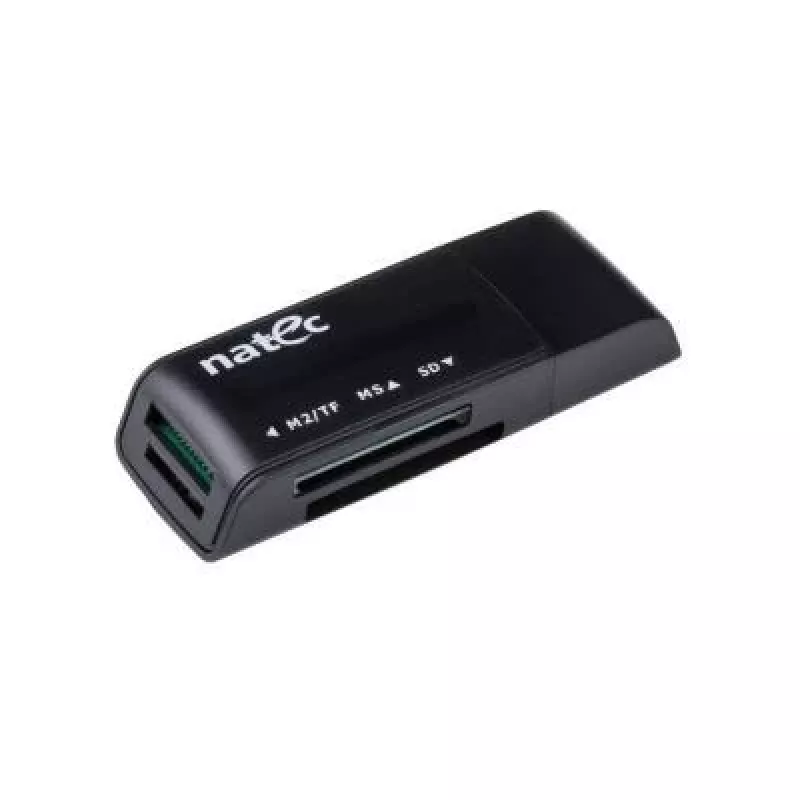 Natec MINI ANT 3 USB 2.0 kaardilugeja (SD, SDHC, MMC, M2, microSD), must (NCZ-0560)