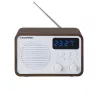 Kaasaskantav raadio Bluetoothi ja USB-ga BLAUPUNKT PP7BT, värv: pruun puit/valge