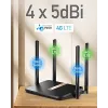 Cudy LT500D traadita ruuter Fast Ethernet Kaheribaline (2,4 GHz / 5 GHz) 4G Must