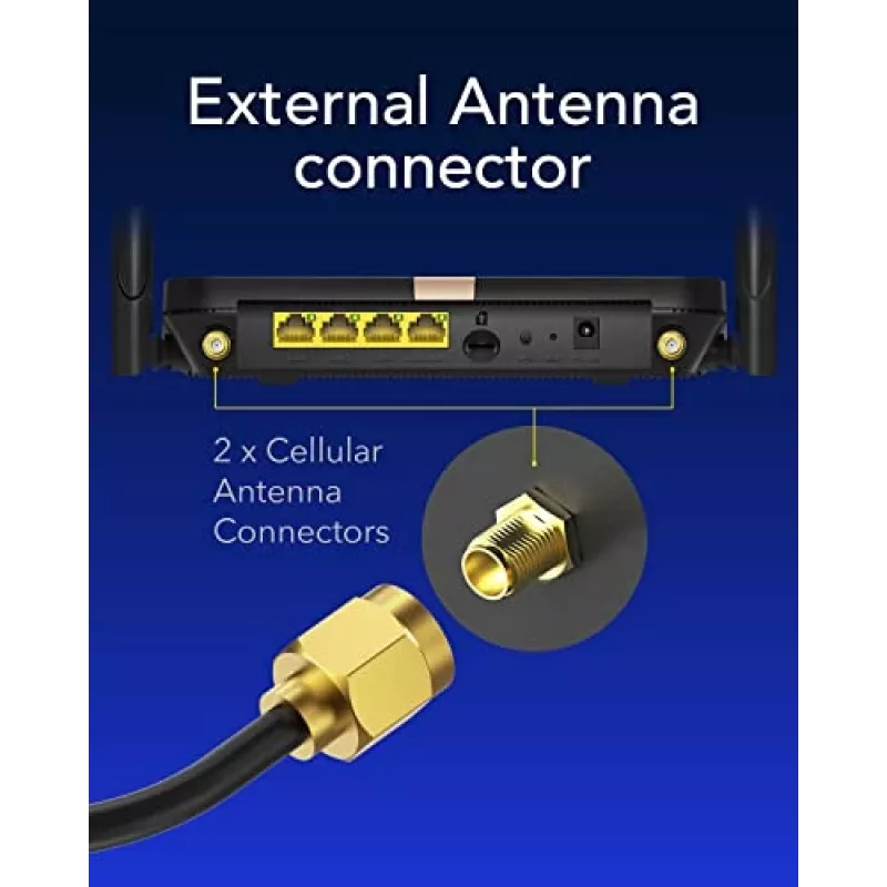 Cudy LT500D traadita ruuter Fast Ethernet Kaheribaline (2,4 GHz / 5 GHz) 4G Must