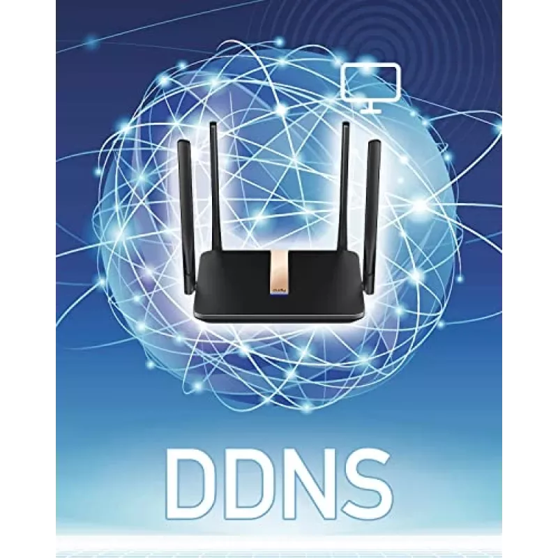 Cudy LT500D traadita ruuter Fast Ethernet Kaheribaline (2,4 GHz / 5 GHz) 4G Must