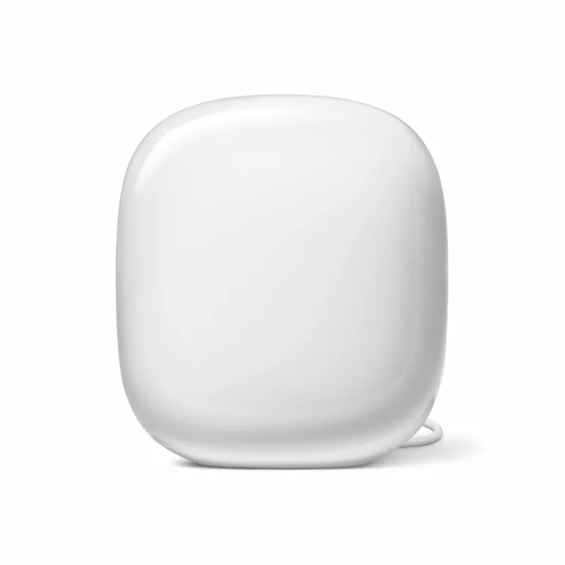Google Nest WiFi Pro - Wi‑Fi System (Router) - up to 120 m² - Network - GigE, 802.11ax (Wi‑Fi 6E) - 802.11a/b/g/n/ac/ax (Wi‑Fi 6E) - Multi‑Band (GA03030-EU)
