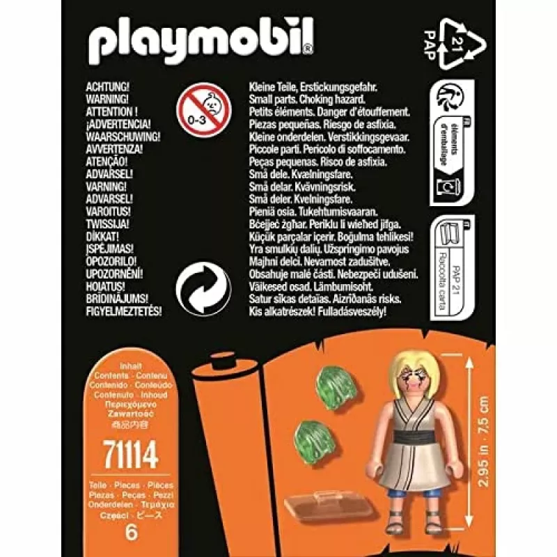 Playmobil 71114 Naruto: Tsunade figuurikomplekt Naruto Shippuden anime kollektsionääride mängukomplekt sobib lastele ja fännidele alates 5. eluaastast