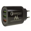 USB seinilaadija MACLEAN MCE479B — 3x USB-porti, 18W koguvõimsus, kompaktne