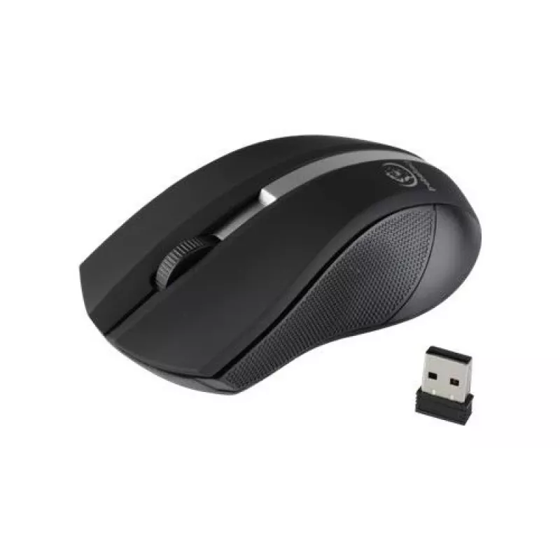 Rebeltec Wireless optical hiir, GALAXY Must/silver, rubber surface