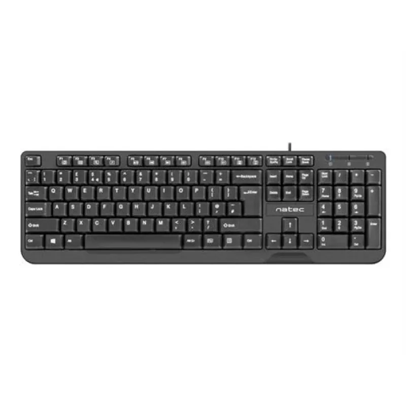 NATEC KLAVIATUUR TROUT SLIM USB, USA PAIGUTUS, MUST