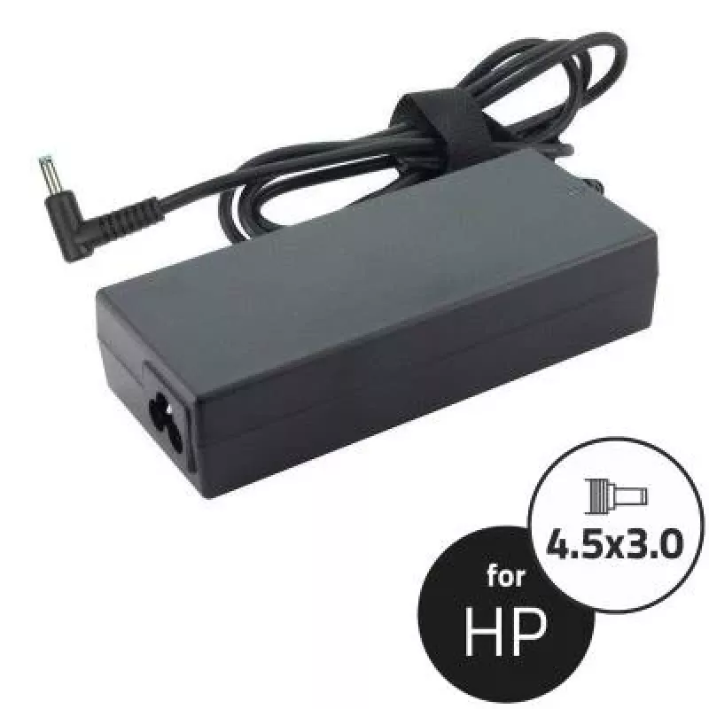 Qoltec sülearvuti toiteplokk HP-le 90W 19.5V 4.62A 4.5x3.0 + pin 50052.90w.hp