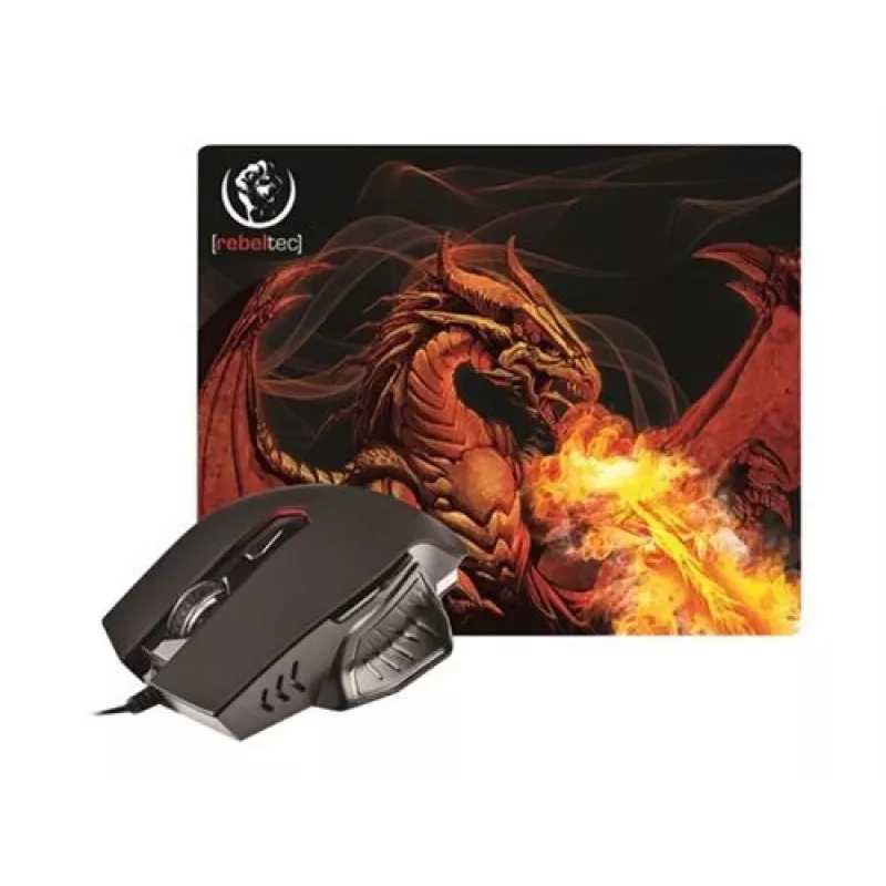 Rebeltec Red Dragon - optiline hiir - 6 nuppu - juhtmega - USB