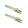 Qoltec - patchkaabel - LC/UPC Multimood (M) kuni LC/UPC Multimood (M) - 1 m - fiiberoptiline - Dupleks - 50/125 mikronit - OM3 - halogeenivaba
