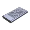 SSD-korpus Unitek S1206A kahele M.2 NVMe PCIe Gen3 x4 kettale, USB 3.2 Gen 2 (10 Gbit/s), alumiinium, USB-C, sisaldab toiteplokki