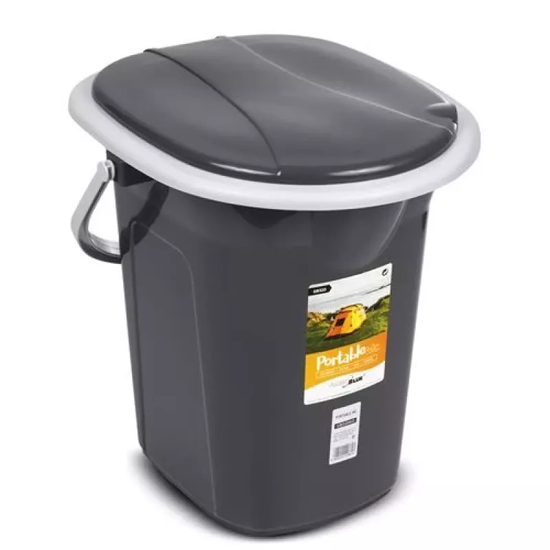 Portable toilet bucket GreenBlue GB320AG — lightweight Tourist model, compact portable waste container
