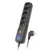 Lestar 5w Lv-530wa, liigpingekaitse, 1,5 m, must Lv-530w G-a K. Cz 1,5m