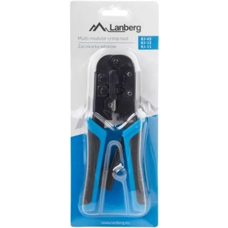 Pressimistööriist LANBERG NT-0201 RJ-45 pistikutele, 180 mm, 315 g, must/sinine