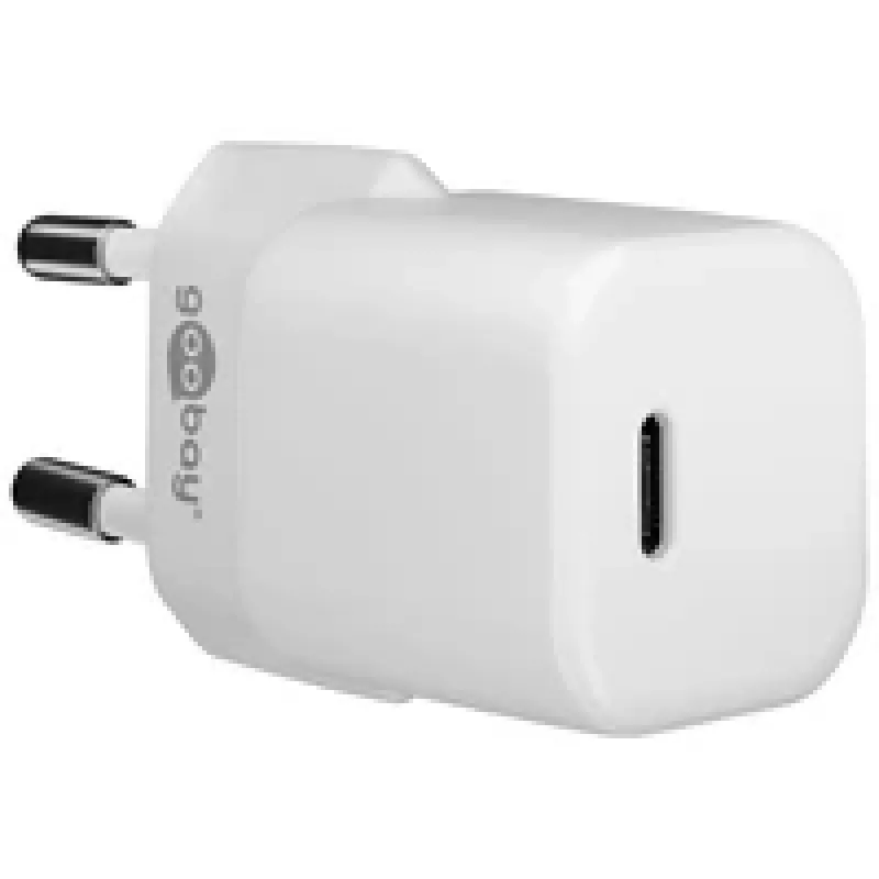 Siseruumide AC kiirlaadija GOOBAY 59716 — USB-C, 30 W, valge