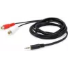 Equip 147093 helikaabel 250 m 2 x RCA 3,5 mm Must