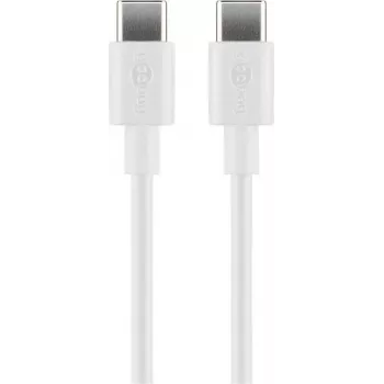 Goobay USB-C laadimis- ja sünkroonimiskaabel, 2 m, valge | Goobay