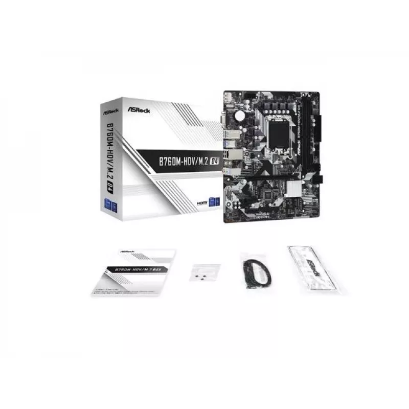 ASRock B760M-HDV/M.2 D4 DDR4 LGA 1700 Micro-ATX emaplaat