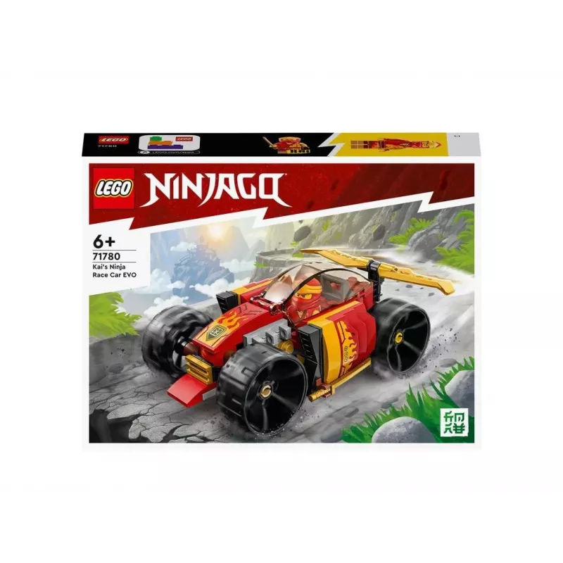 LEGO 71780 NINJAGO Kai Ninja Võidusõiduauto EVO 2in1 Võidusõiduauto Mänguasi Maastikuautoks Ümberehitatav Mudelkomplekt Lastele Poistele ja Tüdrukutele Alates 6. Eluaastast Sünnipäevaks