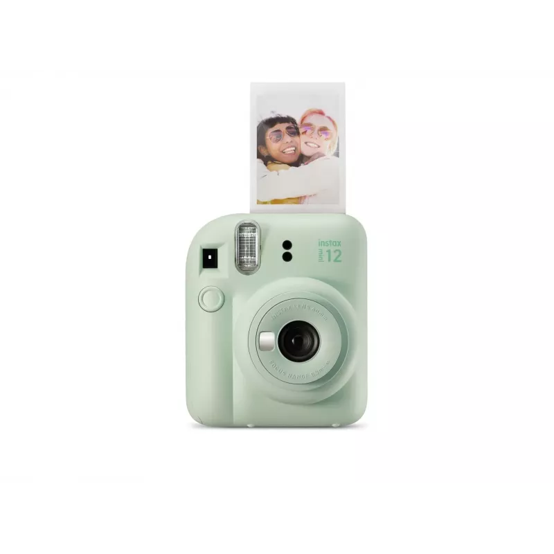 Kiirkaamera Fujifilm Instax Mini 12 Roheline — pilt 86x54 mm, film 62x46 mm, 60 mm ekvivalentne fookuskaugus