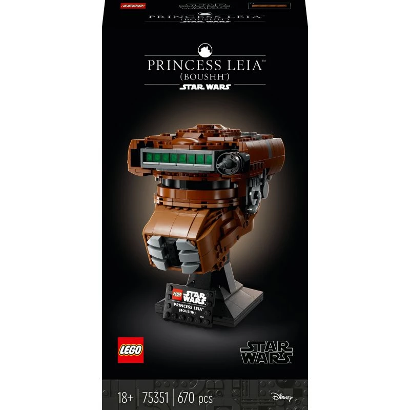 LEGO Star Wars Printsess Leia (Boushh) Kiivrikomplekt Täiskasvanutele 75351 (670 tükki)