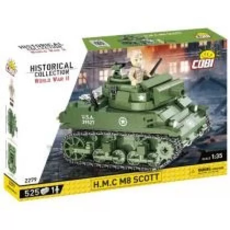 Ehitusklotsid COBI H.M.C M8 Scott 525 tk Teine maailmasõda