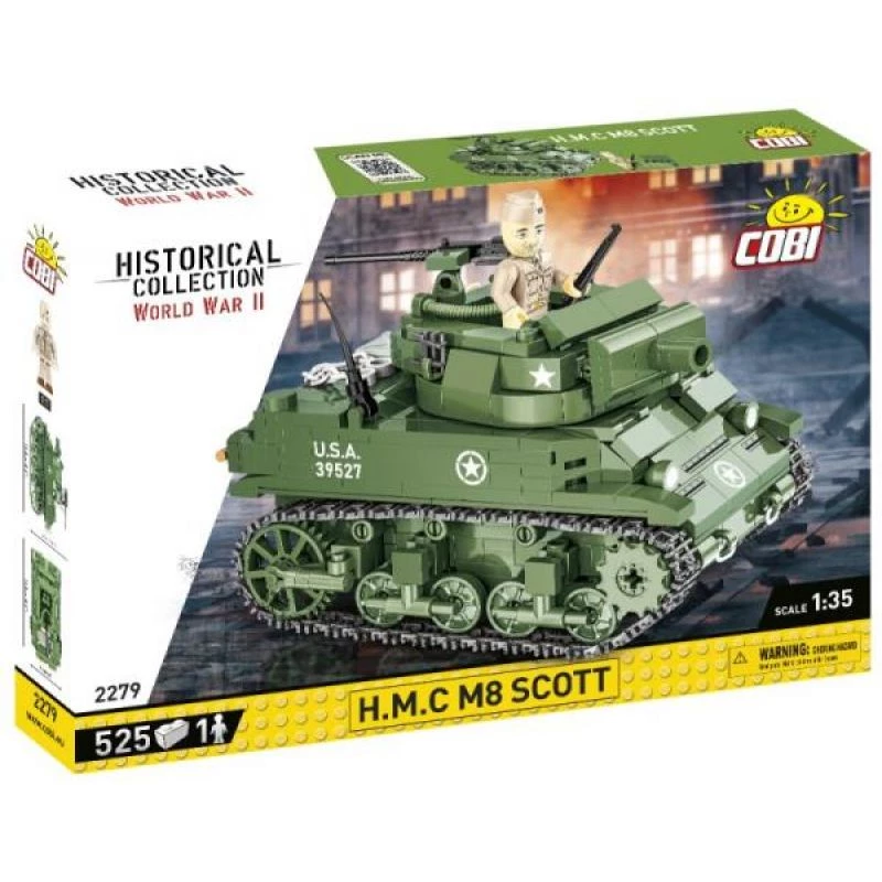 Ehitusklotsid COBI H.M.C M8 Scott 525 tk Teine maailmasõda