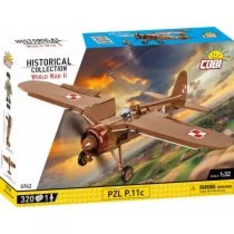 Ehituskomplekt COBI PZL P.11c 320 tk Teine maailmasõda