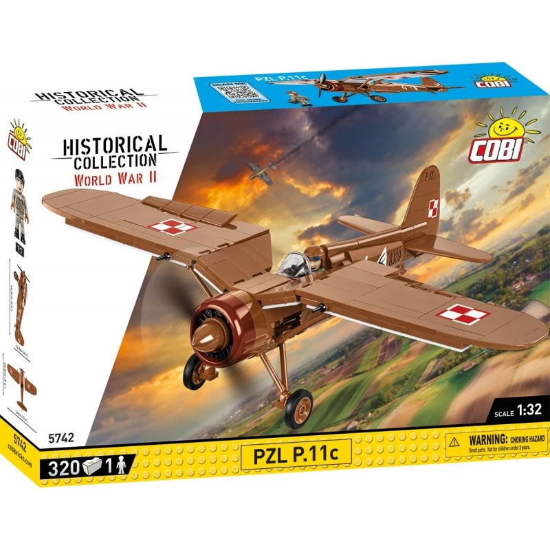 Ehituskomplekt COBI PZL P.11c 320 tk Teine maailmasõda