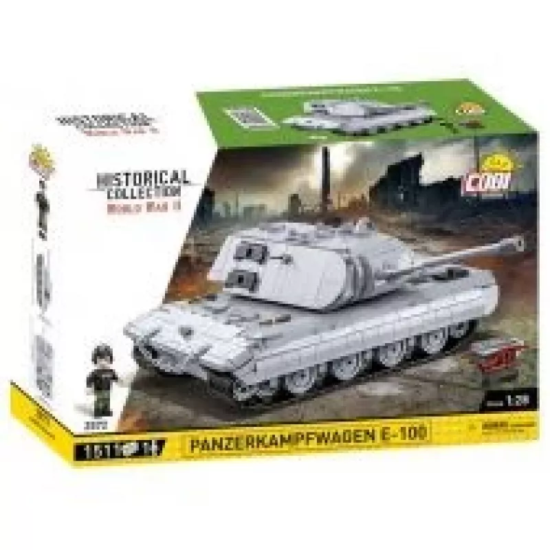 Ehituskomplekt COBI Panzerkampfwagen E-100 II maailmasõda 1511 osa