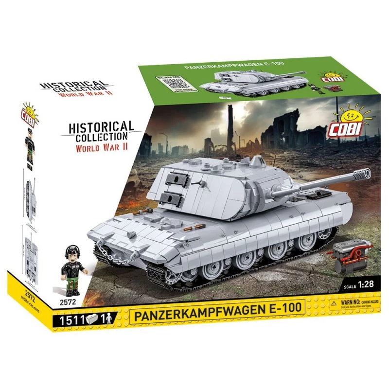 Ehituskomplekt COBI Panzerkampfwagen E-100 II maailmasõda 1511 osa