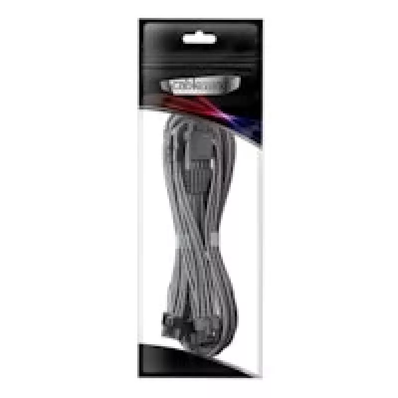 CableMod C-Series Pro ModMesh Sleeved 12VHPWR PCI-e kaabel for Corsair (Carbon, 16-pin to Triple 8-pin, 600mm)