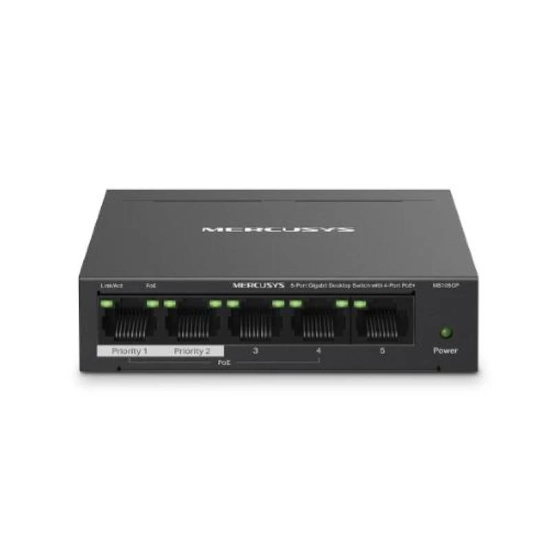 Mercusys 5-pordiline Gigabit lauavõrgulüliti 4 PoE+ pordiga
