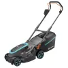 Aku-muruniiduk PowerMax 37/36V P4A kasutusvalmis komplekt, 36 V (2x18 V) (must/hall, 2x Li-Ion aku 4,0 Ah, POWER FOR ALL ALLIANCE)