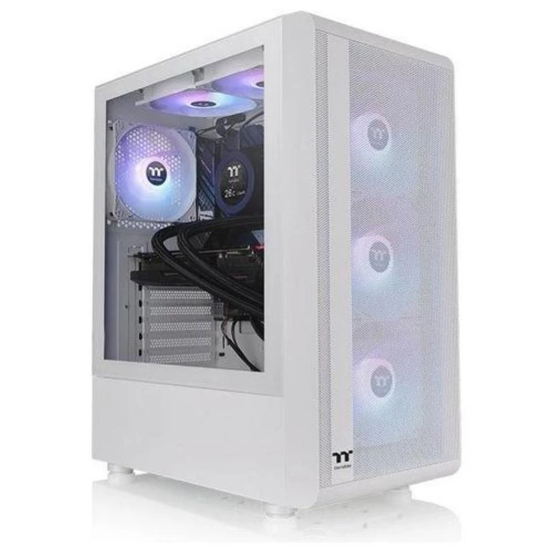 Thermaltake S200 TG Tempered Glass ARGB Snow Edition Mid Tower PC korpus